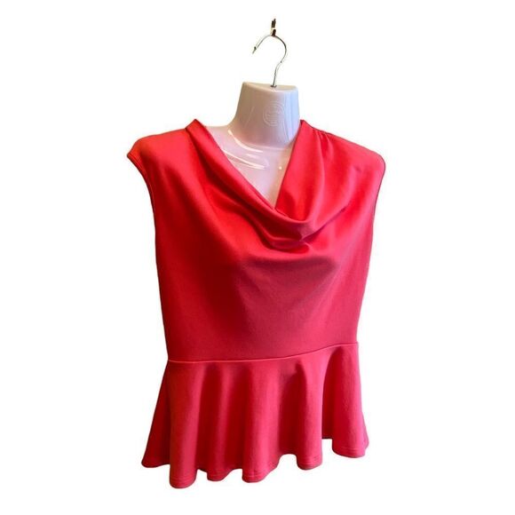 Industry 212 Bright Peplum Top - Picture 1 of 9